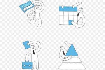 Clip art - Four ppt icon material 