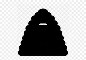 Clip Art Free Beehive Vector Black And White - Frames Free Download