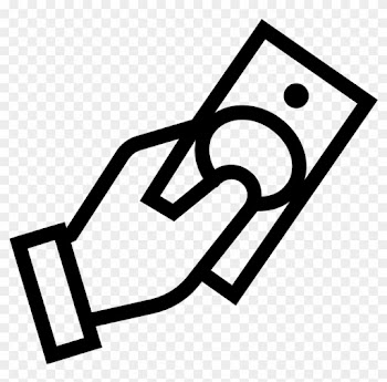 Clip Art Free Library Drawing At Getdrawings Com Free - Money In Hand Icon