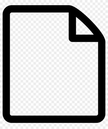 Clip Art Free Stock File Empty Paper Page - Ms Word New Document Icon