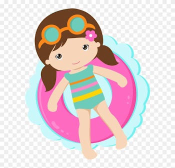 Clip Art, Girl Stuff, Julia Faria, Scrap, Nana, Felt - Pool Party Png