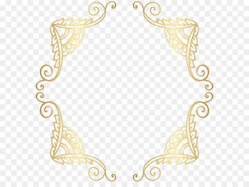 Clip art - Golden Border Frame PNG Clip Art Image 