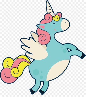Clip art - Green galloping Pegasus 