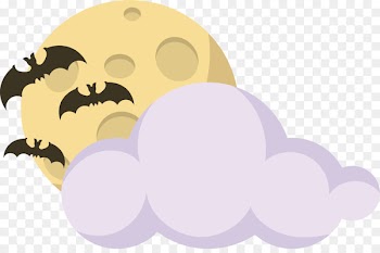 Clip art - Halloween night bat 