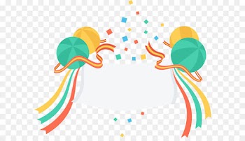 Clip art - Hand painted colorful volleyball ribbon 
