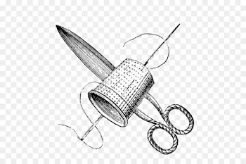 Clip art Hand-Sewing Needles Notions Sewing Machines - hand sewing sewing clipart 