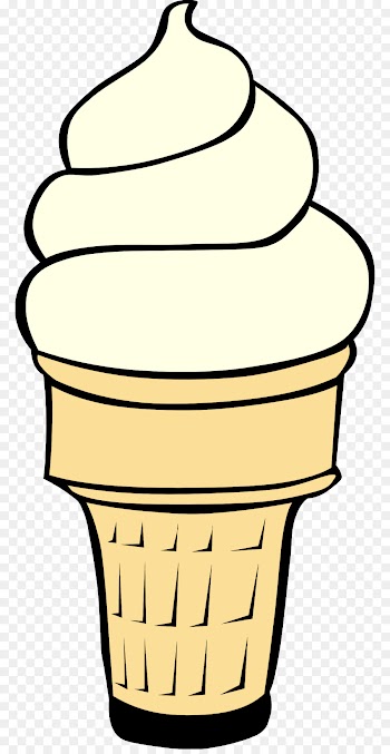 clip art ice cream cone yellow line art frozen dessert