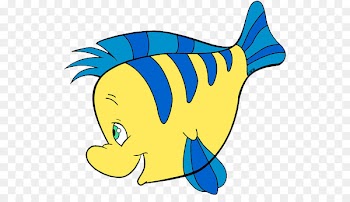 Clip art Illustration Flounder The Little Mermaid Cartoon - flounder vector 