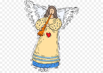 Clip art Illustration Image Angel with Horn - psalm 