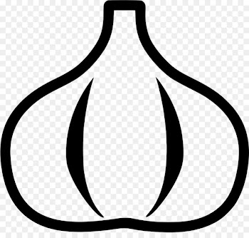 Clip art Line art Black M - garlic icon 