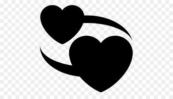 Clip art Line Heart Love My Life Black M -  