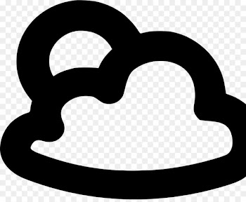 Clip art Line - partly cloudy emoji 