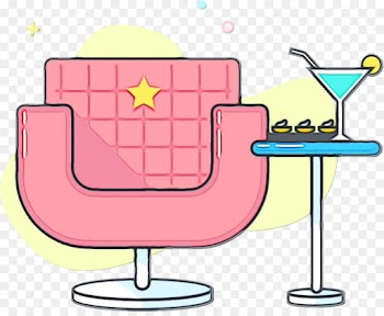 clip art line pink furniture