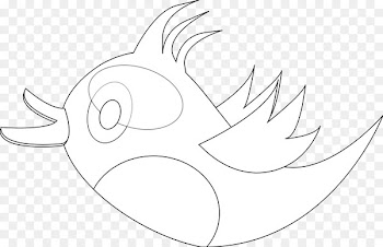Clip art /m/02csf Eye Drawing Cartoon - twitter bird outline 
