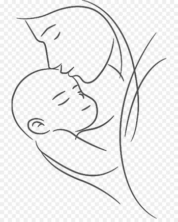 Clip art /m/02csf Eye Illustration Drawing - motherhood outline 