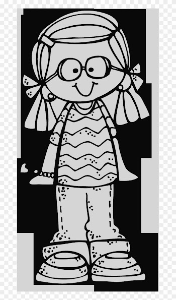 Clip Art Melonheadz Meet Lucy Doris Official Debut - Melonheadz Clipart Girls Black And White