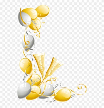 Clip Art - New Year Corner Border