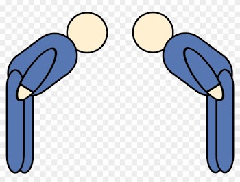 Clip Art People 19, - Two People Bowing To Each Other