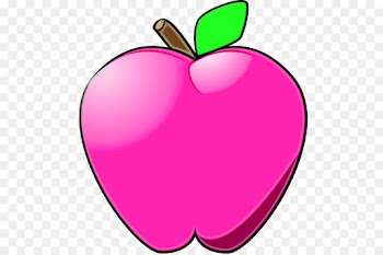 clip art pink apple fruit plant