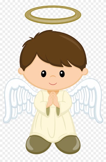 Clip Art, Printable, Baptism Centerpieces, Baptism - Boy Angel Clipart