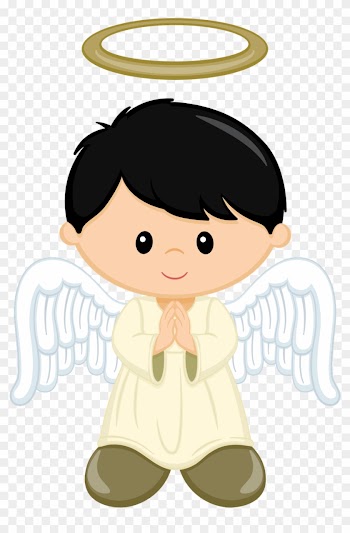 Clip Art, Printable, Baptism Centerpieces, Baptism - Boy Angel Clipart