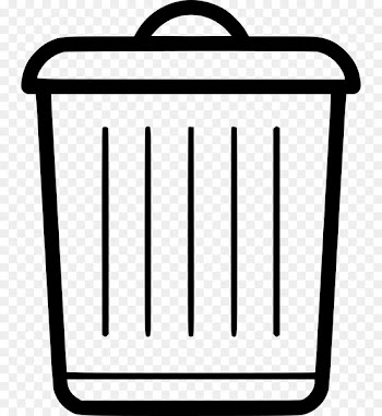 Clip art Product Line Black Text messaging - trash icon 