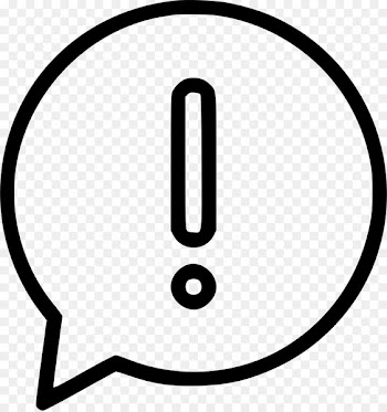 Clip art Product Line - chat bubble with exclamation mark 