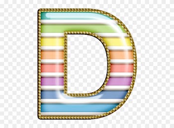 Clip Art - Rainbow Alphabet Letter D