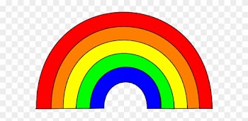 Clip Art Rainbow With Clouds