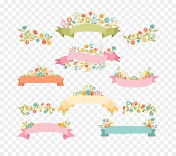 Clip art - Ribbon Banner watercolor 