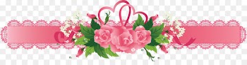 Clip art Ribbon Rose Pink flowers Portable Network Graphics - ribbon 