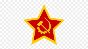 Clip Art Royalty Free Library American Star By Columbiansfr - Red Star With Yellow Border