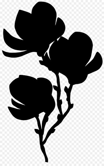 Clip art Silhouette Leaf Flowering plant Branching -  