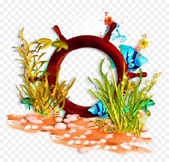 Clip art - Submarine hand-painted steering wheel decorative pattern 