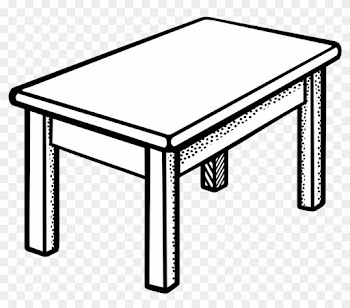 Clip Art Tables Clipartall - Table Clipart Black And White