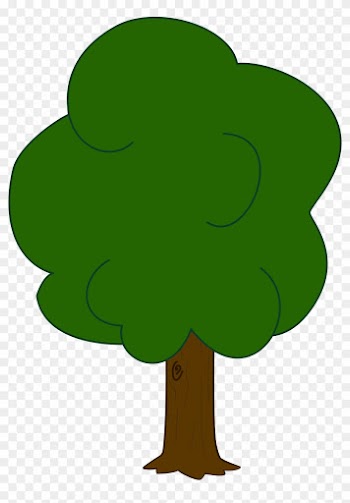 Clip Art Tags - Cartoon Oak Trees