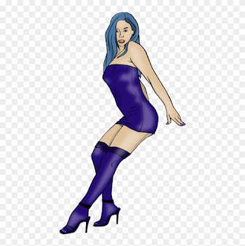 Clip Art Tags - Sexy Blue Girls Png