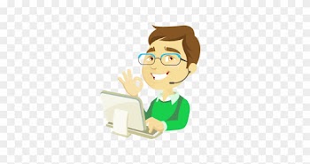 Clip Art Technical Support - Cartoon People On Computers