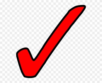 Clip Art Tick - Red Check Mark Png