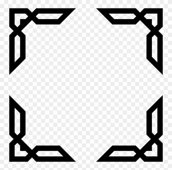 Clip Art Transparent Architecture Vector Abstract - Islamic Frame Png
