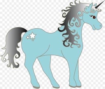 Clip Art: Transportation Unicorn Free content Clip art - Blue Unicorn 