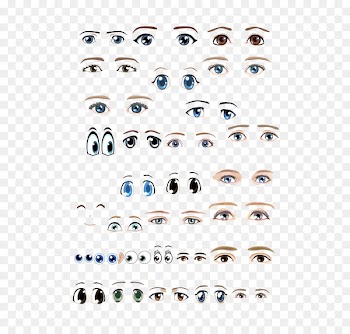 Clip art - Various emotional expressions eyes 