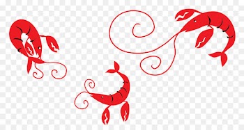 Clip art Vector graphics Crayfish Illustration - crawfish flag 