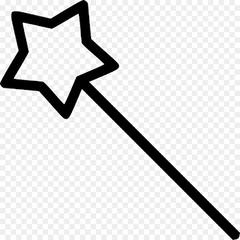 Clip art Wand Vector graphics Computer Icons Magician - wands outline 