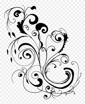 Clip Art Wedding Borders Free - Flower Line Art