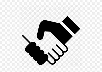 Clip Art With Transparent Background - People Shaking Hands Icon