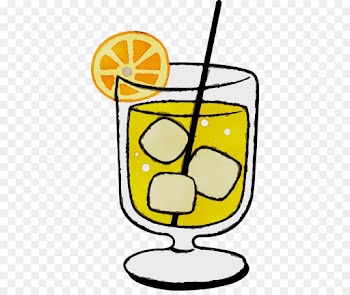 clip art yellow drink citrus