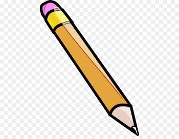 clip art yellow pencil line softball bat