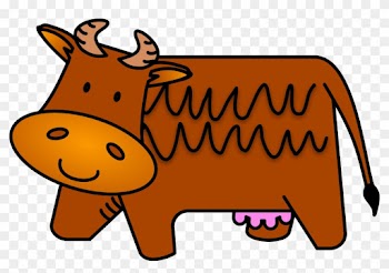 Clip Arts Related To - Brown Cow Clipart