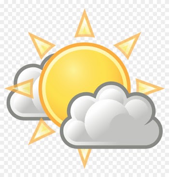 Clip Arts Related To - Sun With Clouds Transparent